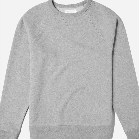 Everlane Gray Unisex French Terry Crewneck Sweatshirt - Picture 4 of 4